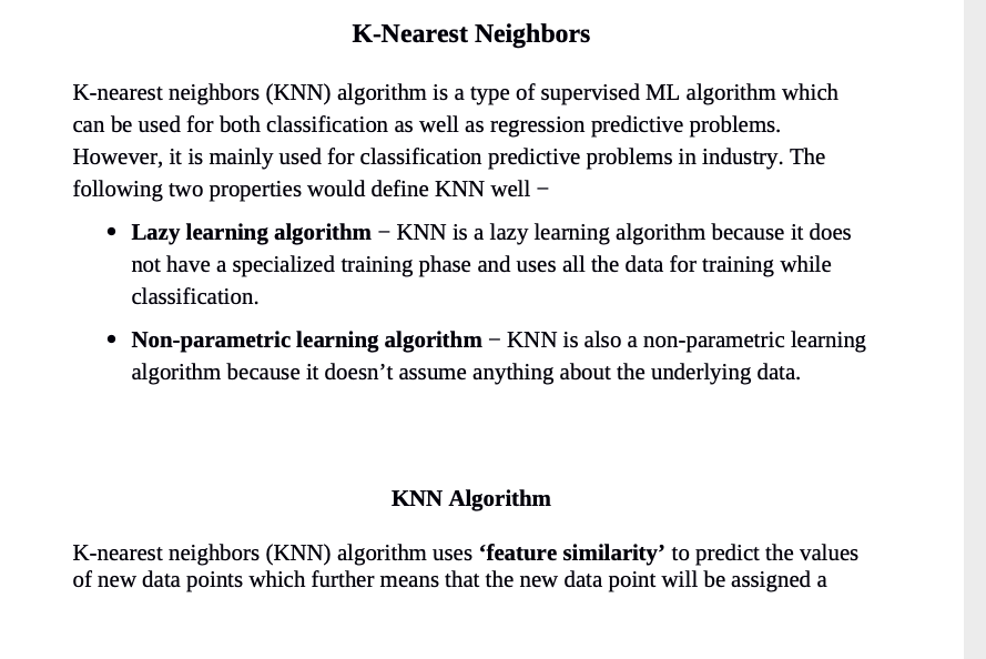 Solved This python code implements the K-nearest neighbor