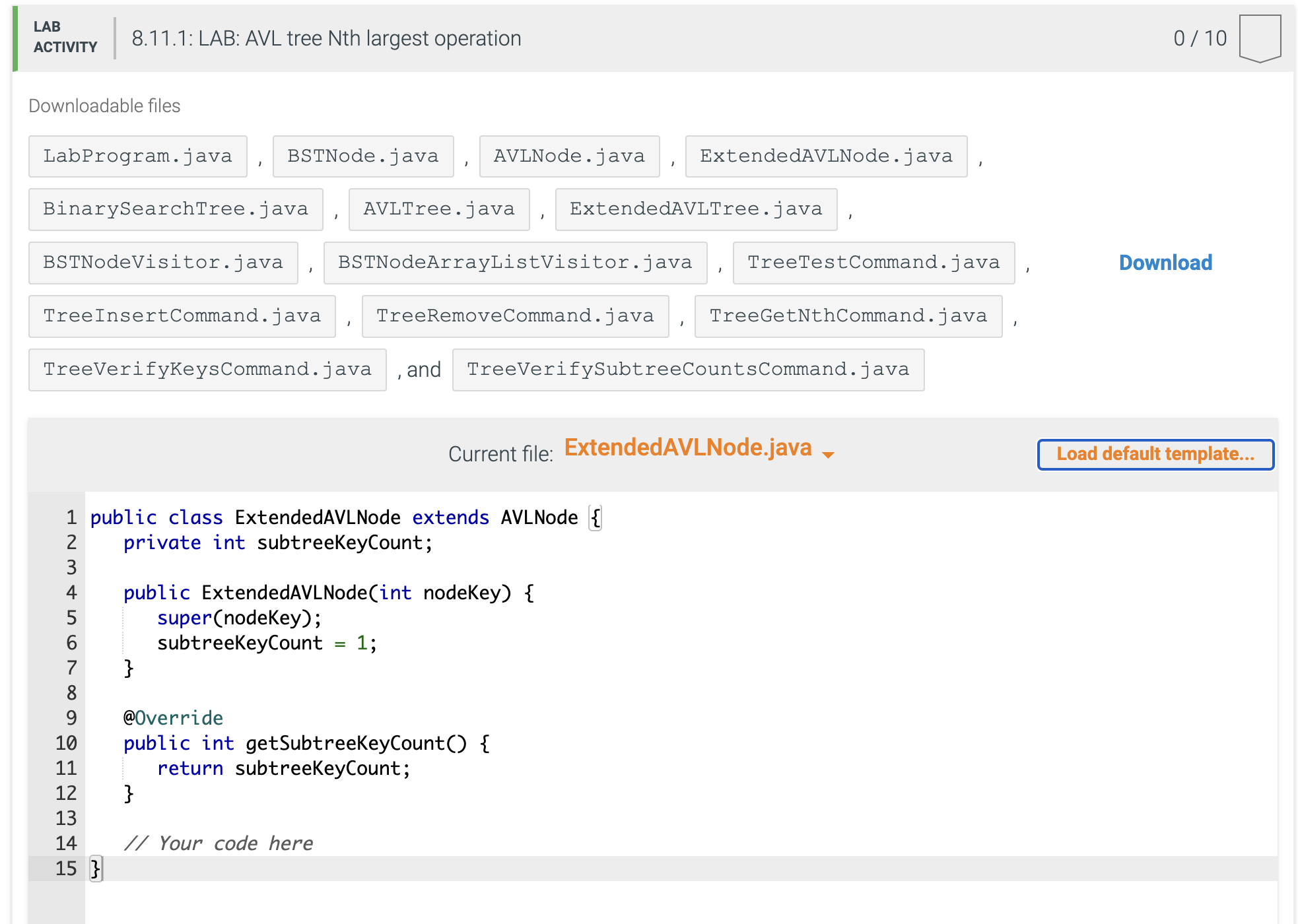 Solved TreeTestCommand is an abstract base class defined in | Chegg.com