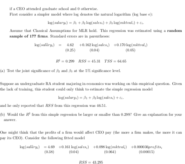 Solved 6. Suppose we are interested in modeling the factors | Chegg.com