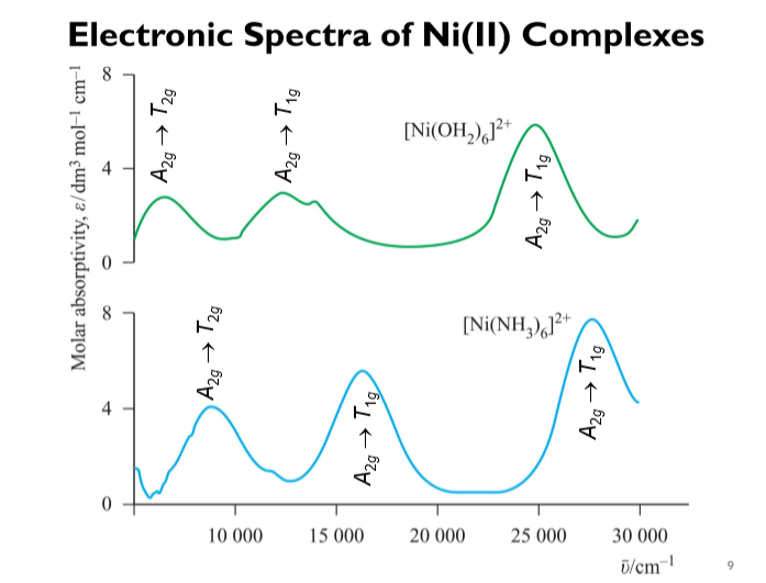 Solved Electronic Spectra Of Ni(II) Complexes [Ni(OH) | Chegg.com