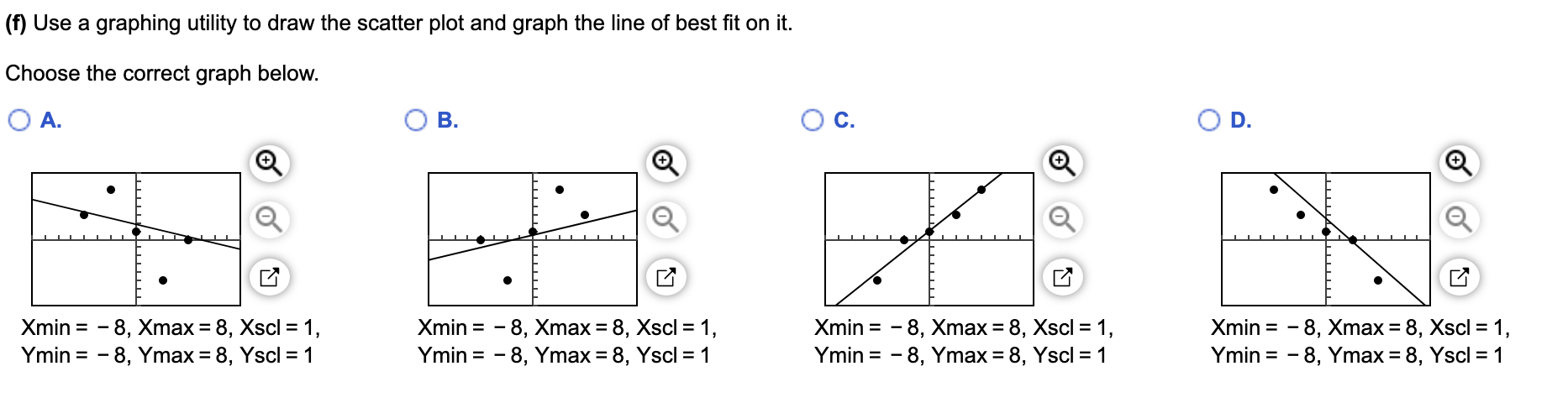 Solved For the data given below, answer parts (a) through | Chegg.com