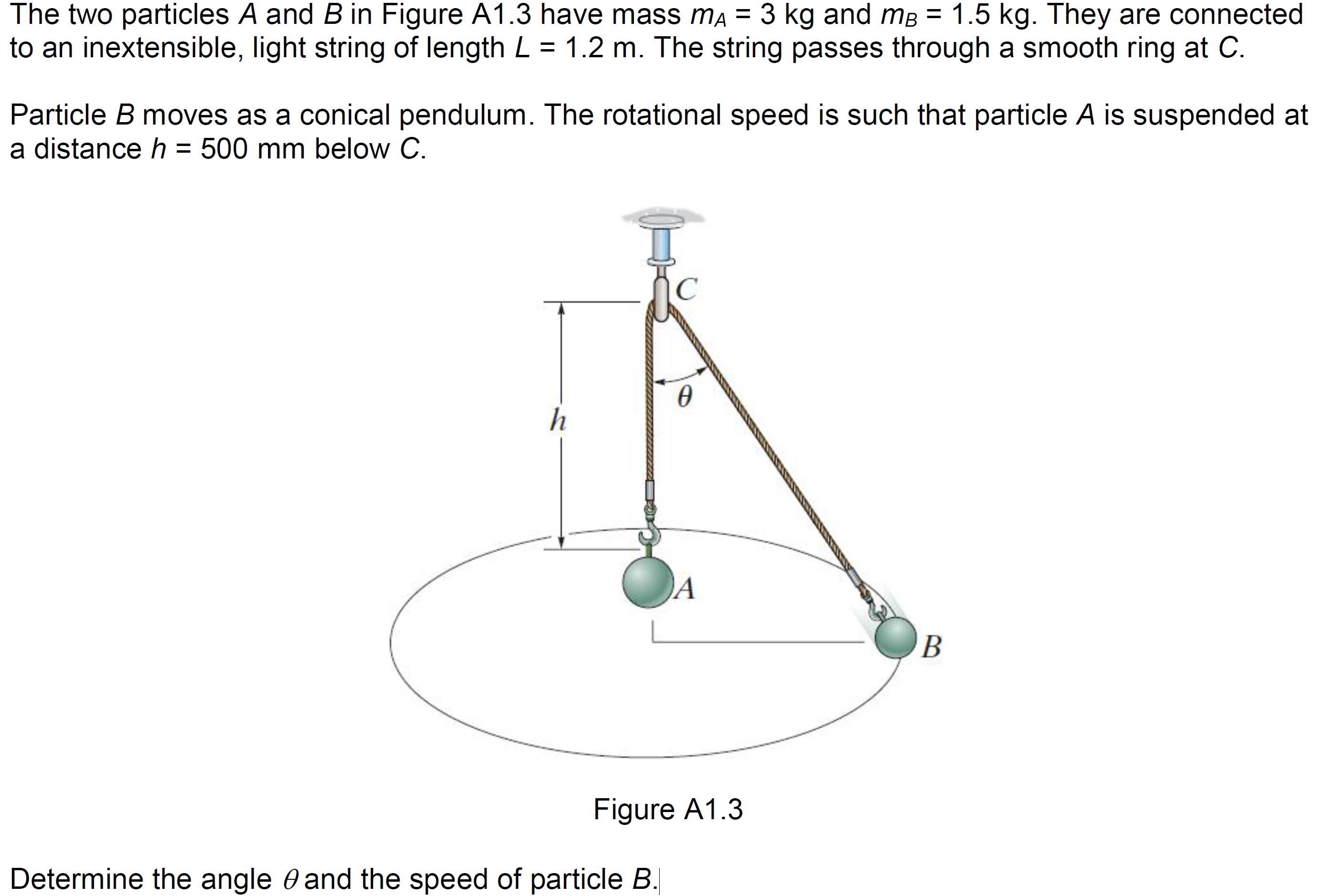 Solved The Two Particles \\( A \\) And \\( B \\) In Figure | Chegg.com