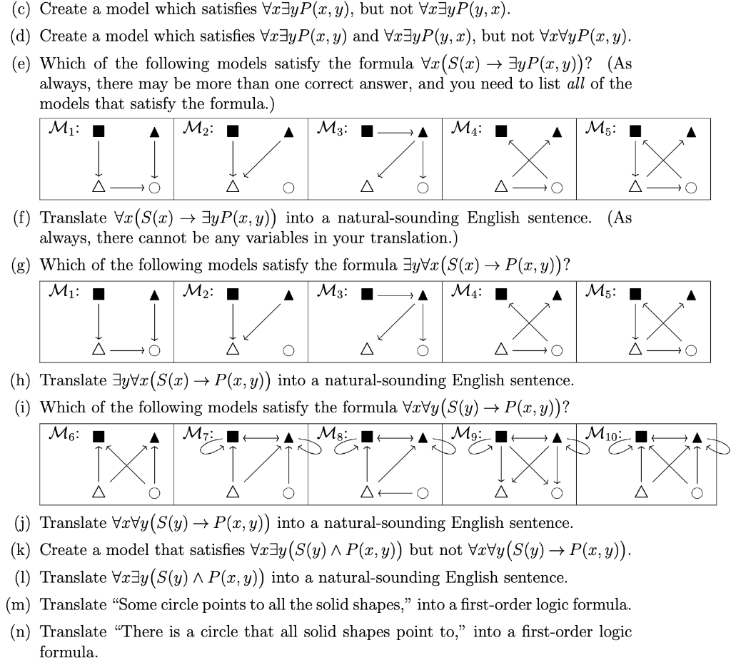 Solved 5. If you are asked to create a model and you think | Chegg.com