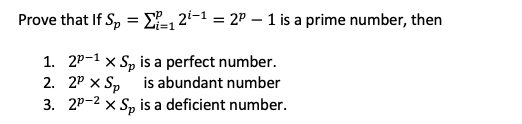 Solved Prove that If Sp = | Chegg.com