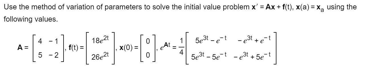 Solved Question Content Area TopPart 1Use The Method Of | Chegg.com