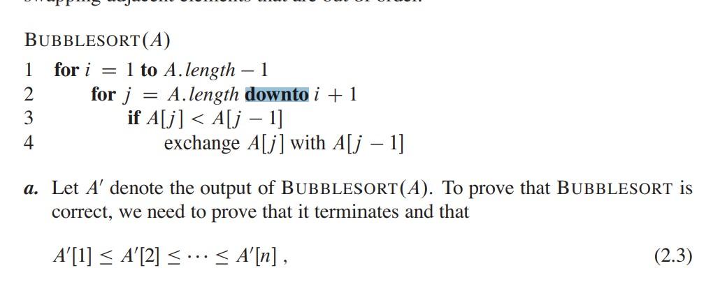 Solved I am confused as to how this algorithm sorts from | Chegg.com