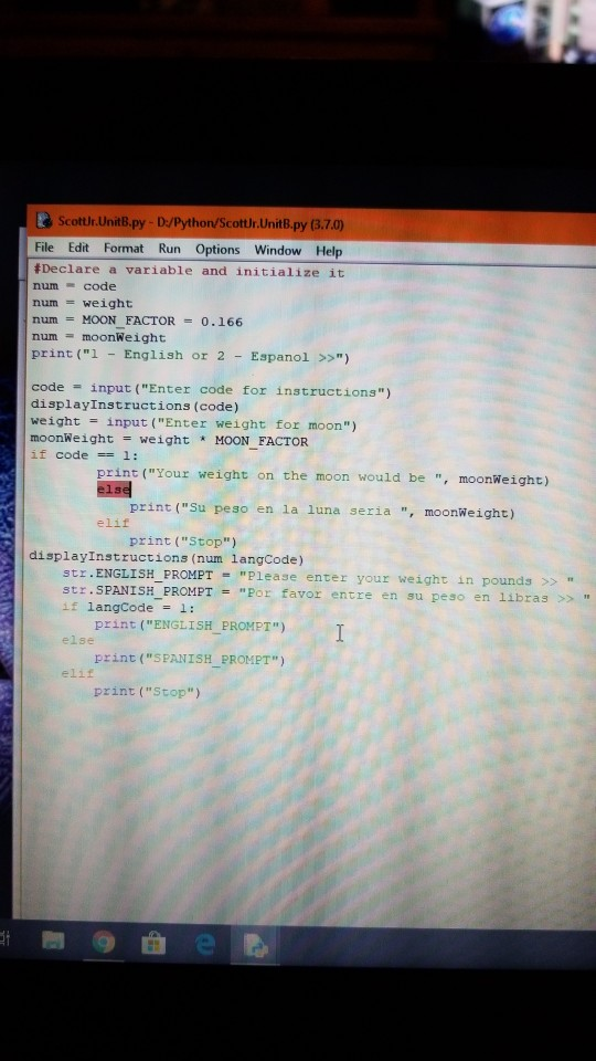 Solved Having trouble trying to run program. I'm getting an | Chegg.com