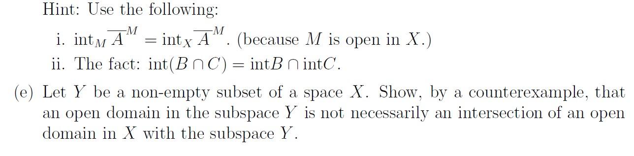 Solved 1. Definition: A subset U of a space X is called an | Chegg.com