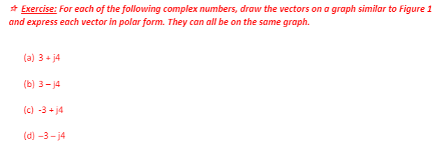 Solved * Exercise: For each of the following complex | Chegg.com