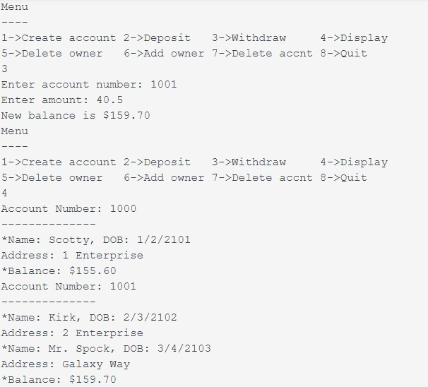 in C++: ************************** Design a bank | Chegg.com