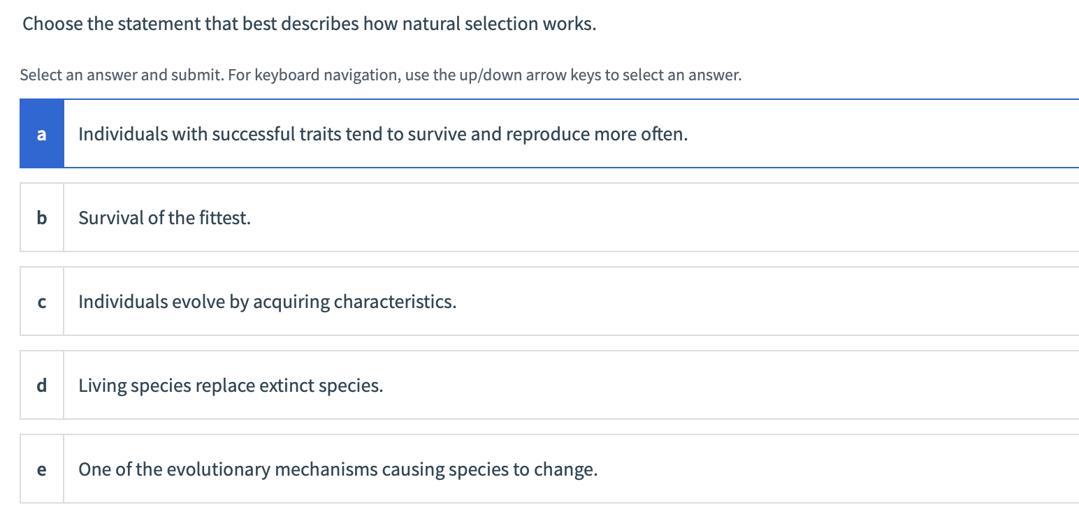 Solved Match Darwin's ideas with the correct terms from the | Chegg.com