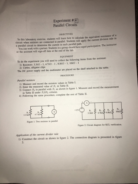 Solved Parallel Circuits 160: Besic Electricity And | Chegg.com