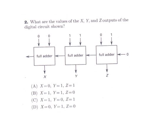 X Output Tutorial Solved 2. What are the values of the X, Y, and Zoutputs of | Chegg.com