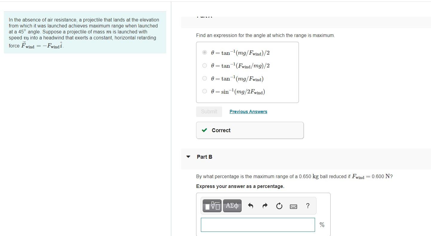 solved-in-the-absence-of-air-resistance-a-projectile-that-chegg