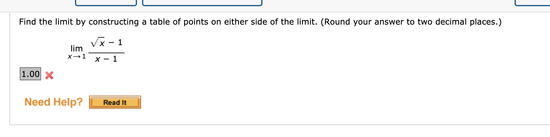 Solved Find the limit by constructing a table of points on | Chegg.com