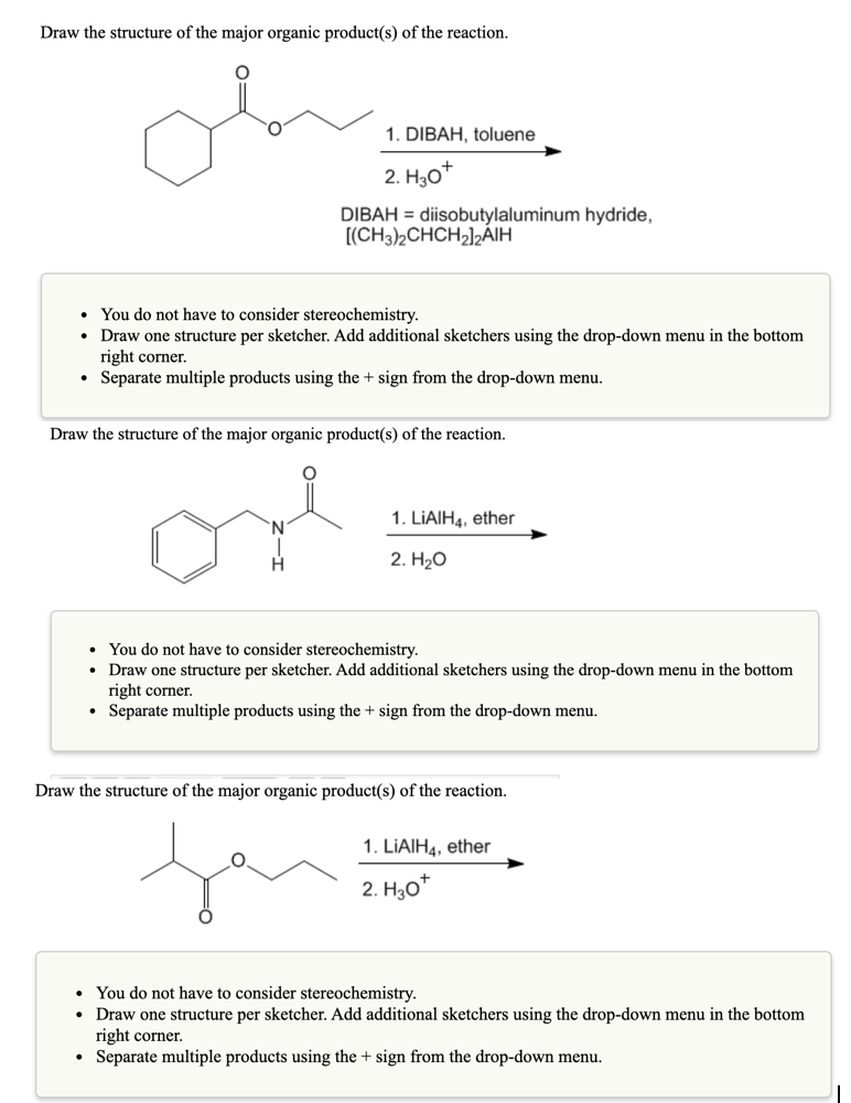 Solved Draw the structure of the major organic product(s) of | Chegg.com