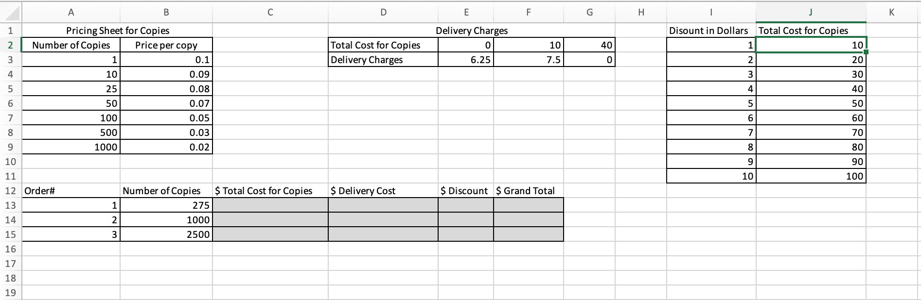 Solved 2. In cell C13, enter a VLOOKUP formula to calculate | Chegg.com