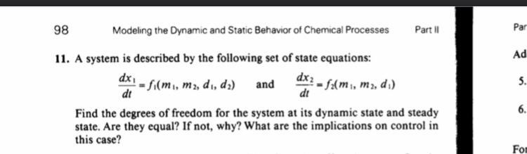 98 Modeling the Dynamic and Static Behavior of | Chegg.com
