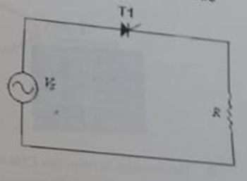 Solved Given a single phase half wave rectifier with | Chegg.com