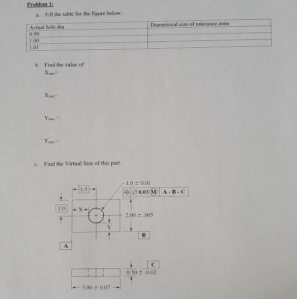 Solved Problem 1: a. Fill the table for the figure below: | Chegg.com