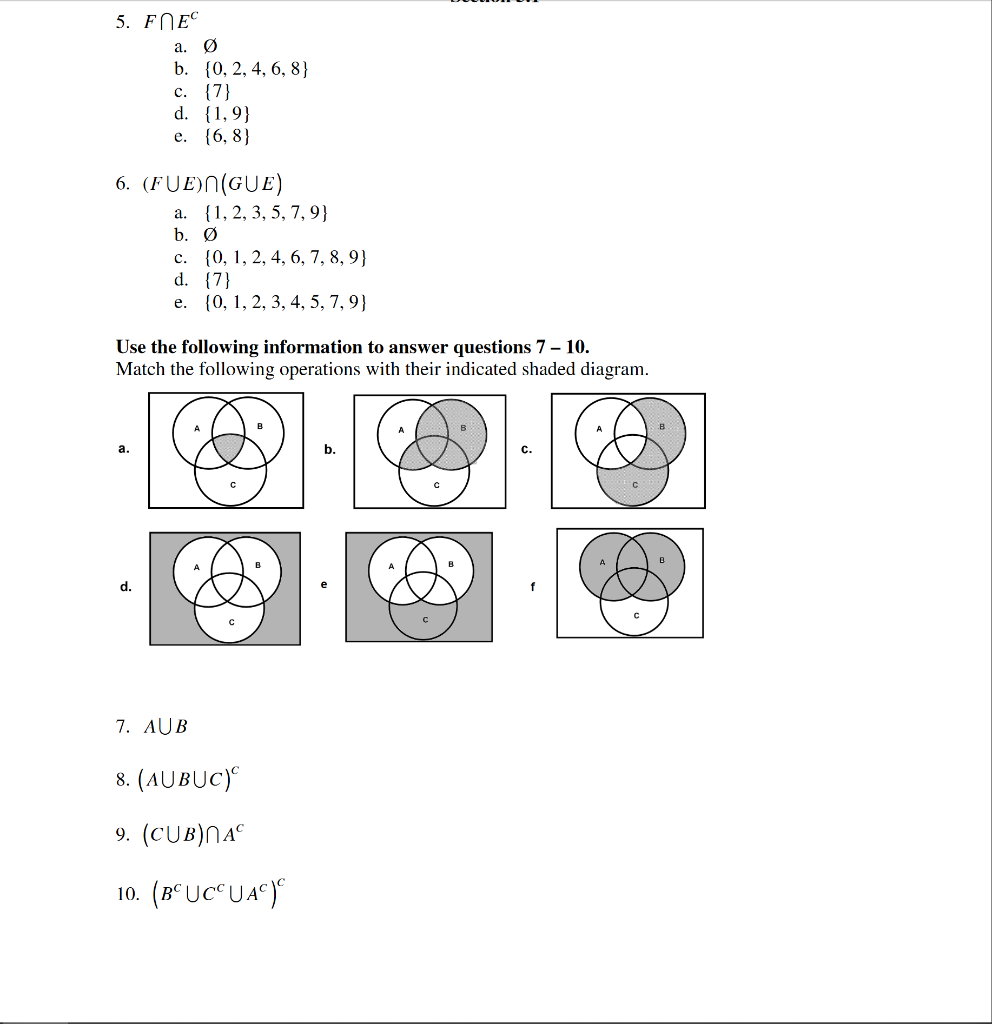Solved Use the following information to answer questions | Chegg.com