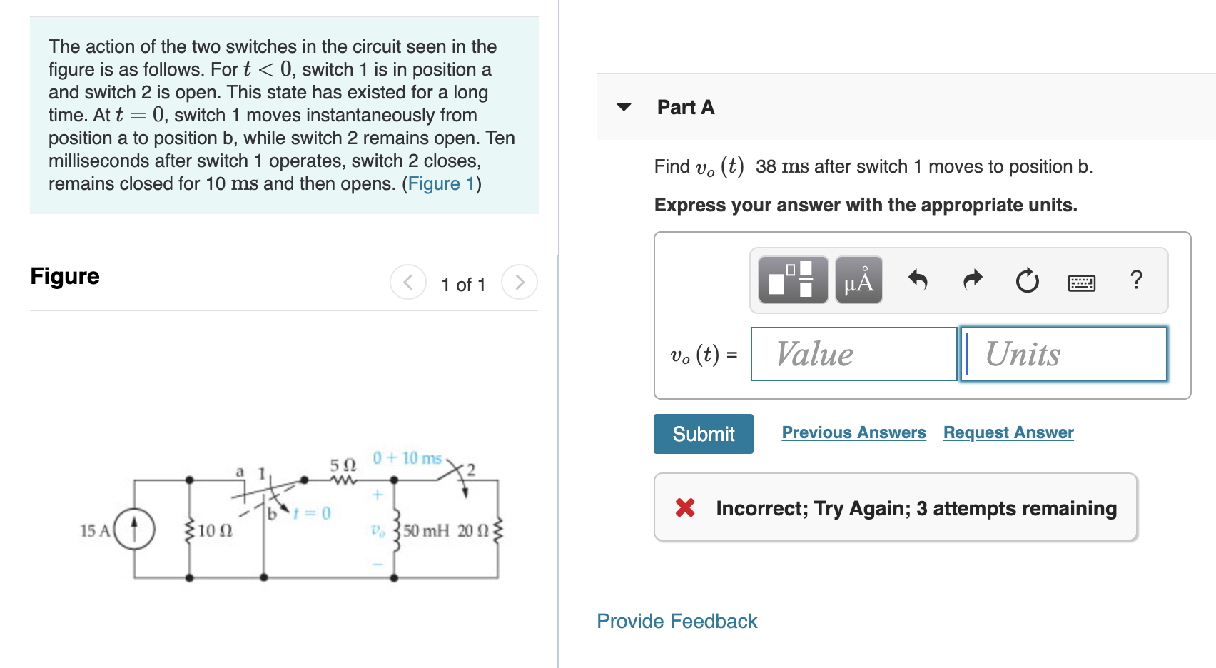 Solved The Action Of The Two Switches In The Circuit Seen In | Chegg.com