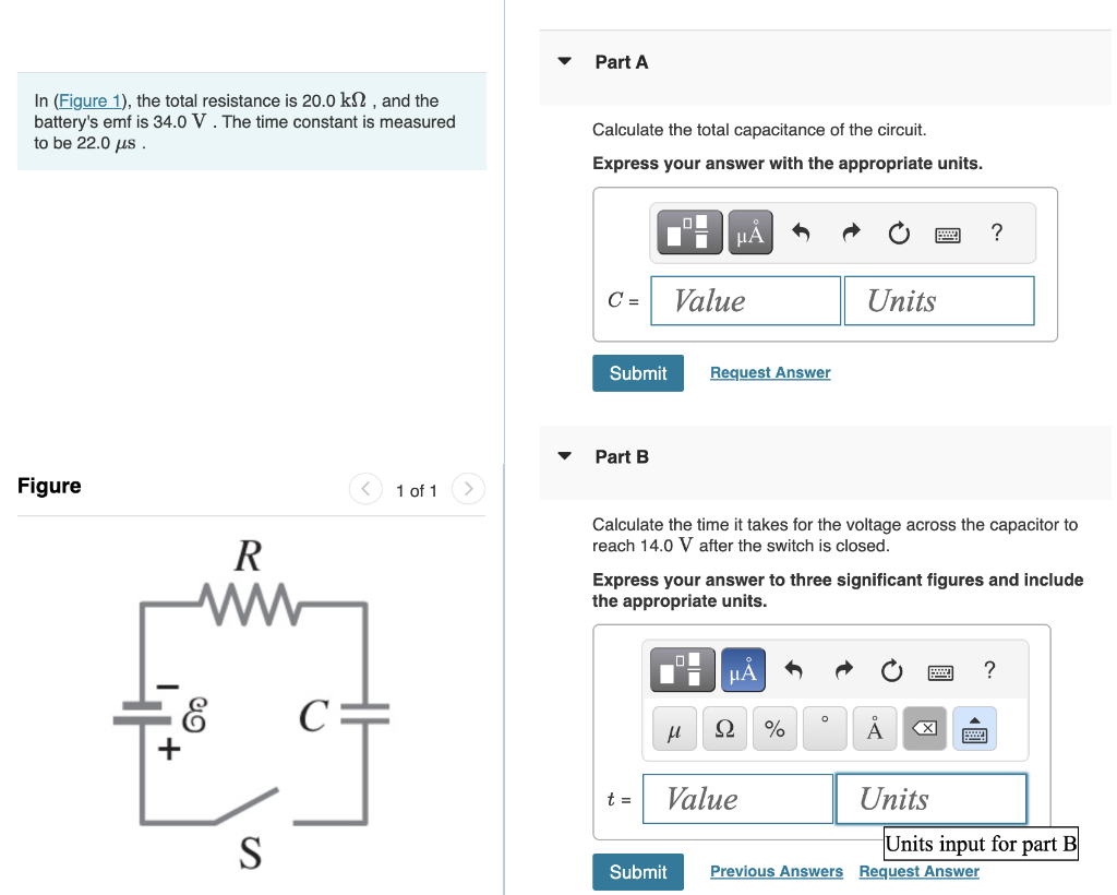 Solved In (Figure 1), The Total Resistance Is 20.0kΩ, And | Chegg.com ...