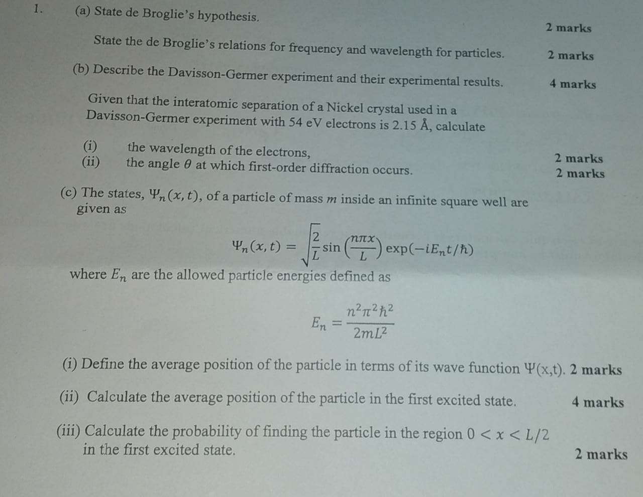 de broglie hypothesis states that