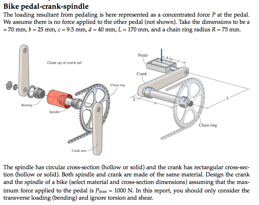 Bike store pedal crank