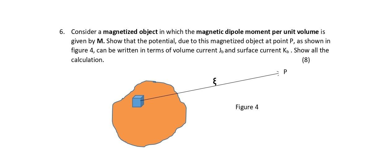 Solved Consider a magnetized object in which the magnetic | Chegg.com