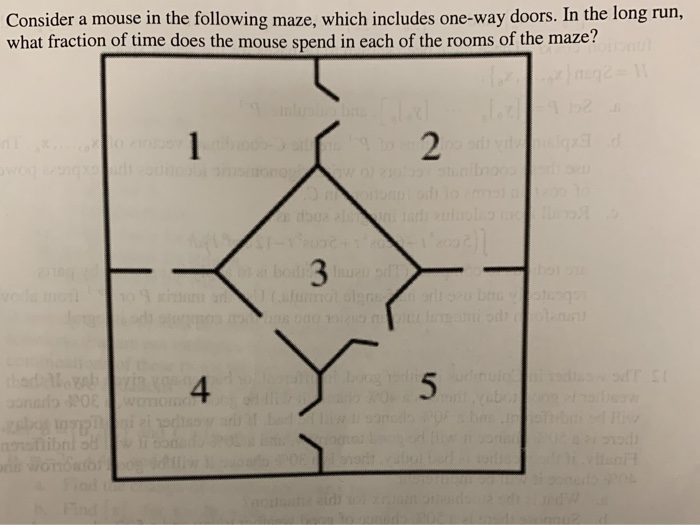 Solved Consider a mouse in the following maze, which | Chegg.com