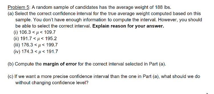 Solved Problem 5: A random sample of candidates has the | Chegg.com