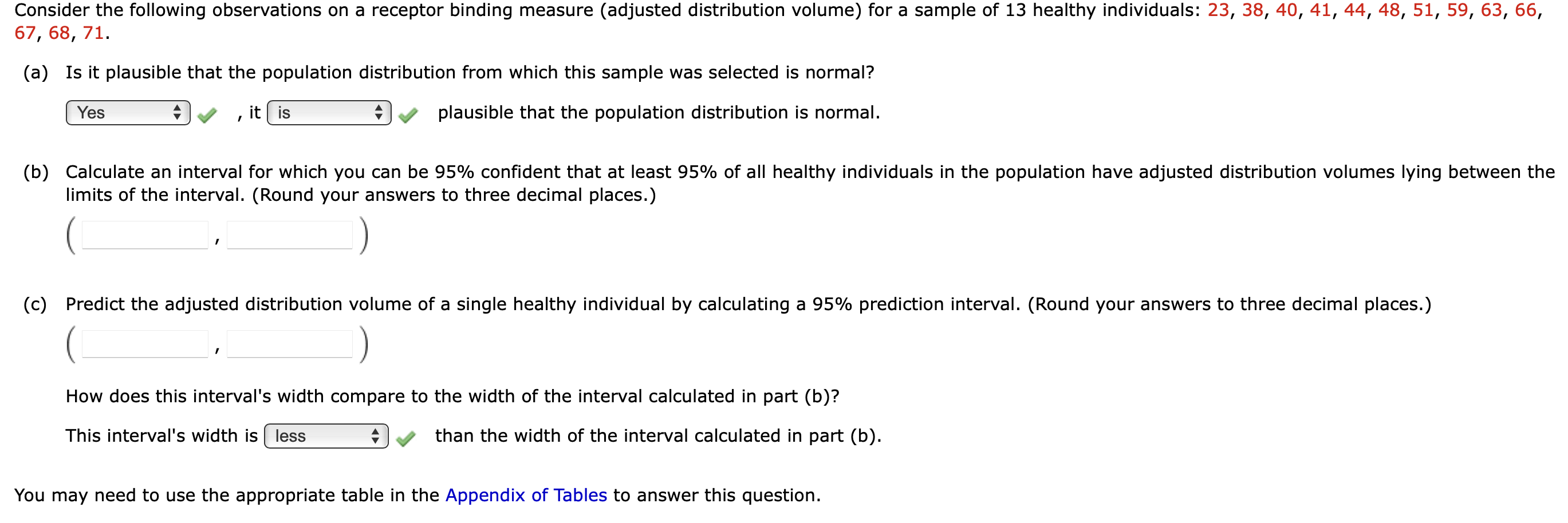 Solved B) Calculate An Interval For Which You Can Be 95% | Chegg.com