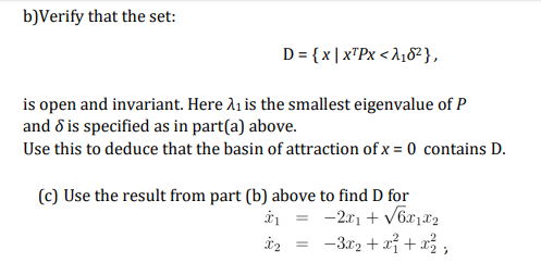 1 State Lasalle S Invariance Principle For An Auto Chegg Com