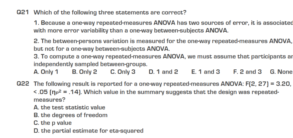 Solved 21 Which of the following three statements are | Chegg.com