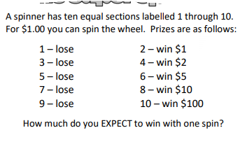 Solved A Spinner Has Ten Equal Sections Labelled 1 Through | Chegg.com