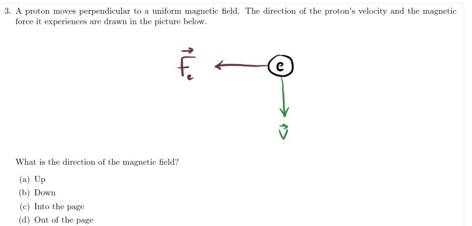 Solved A Proton Moves Perpendicular To A Uniform Magnetic 4115