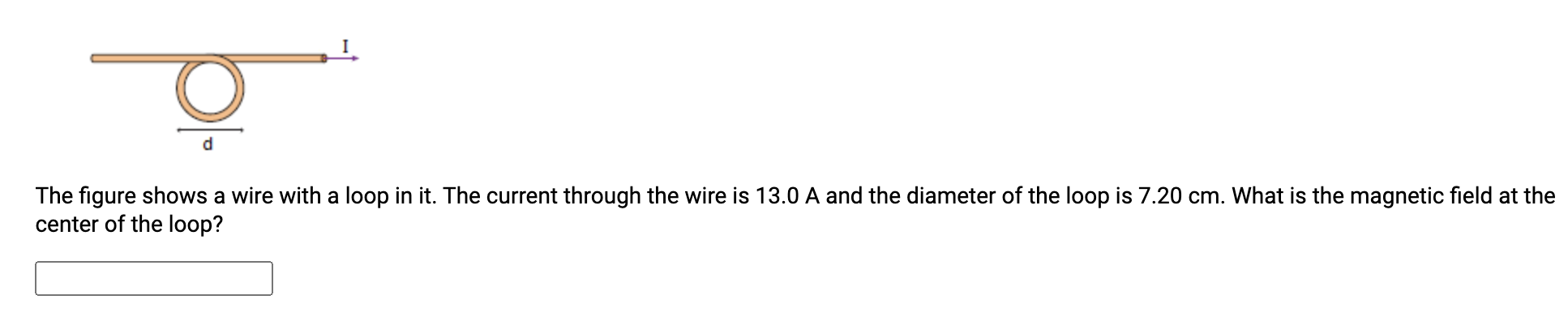 Solved The figure shows a wire with a loop in it. The | Chegg.com
