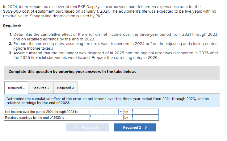 Solved In 2024 Internal Auditors Discovered That PKE Chegg Com   Php7g5E2C