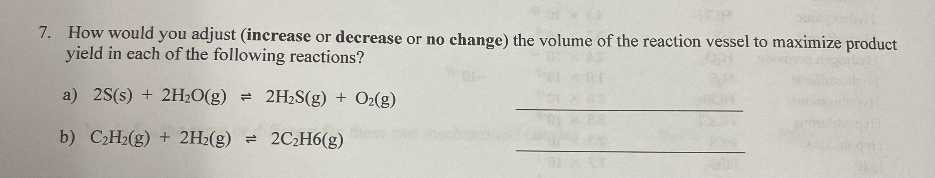 Solved How would you adjust (increase or decrease or no | Chegg.com