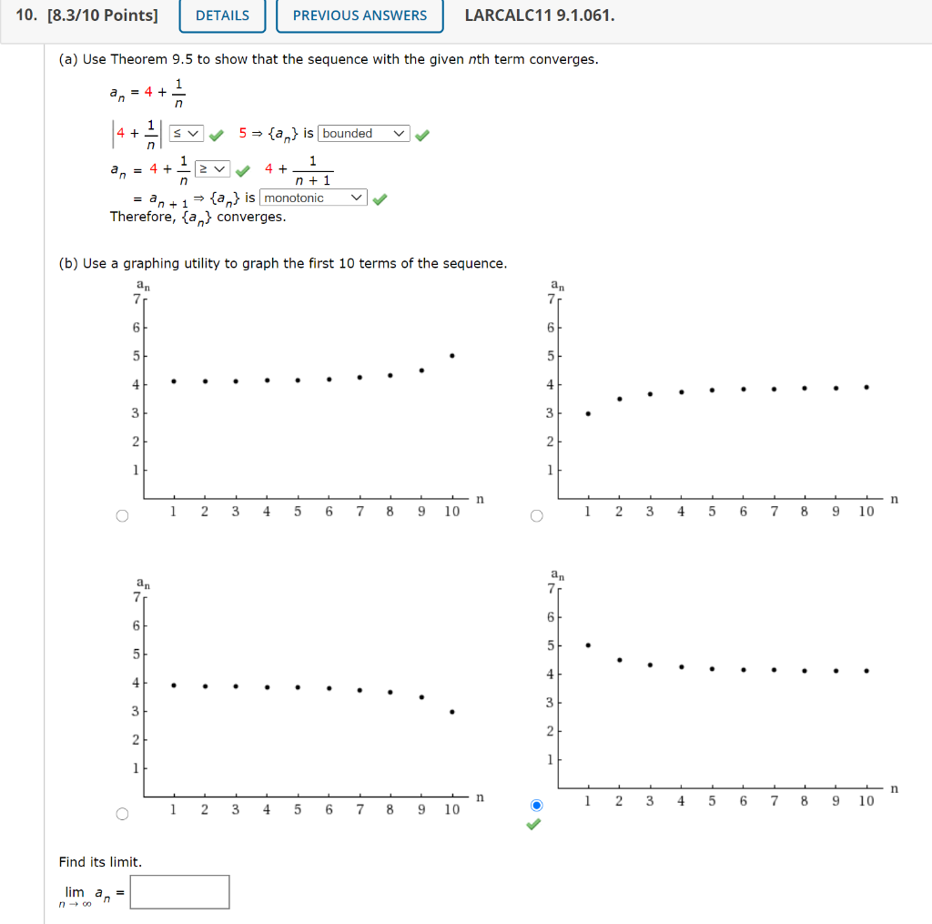 Solved 10. [8.3/10 Points] DETAILS PREVIOUS ANSWERS | Chegg.com