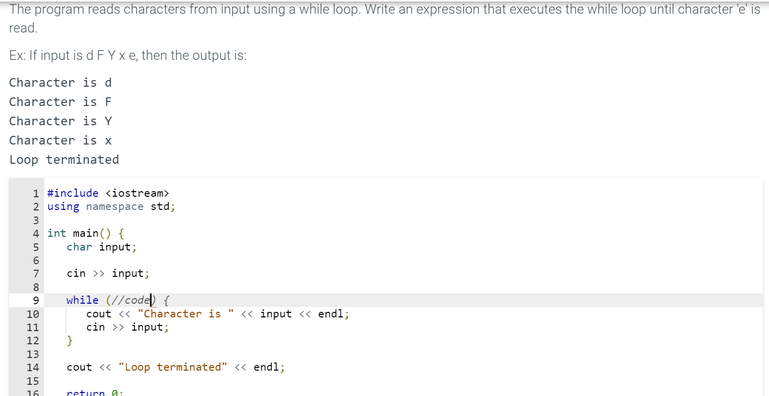 solved-the-program-reads-characters-from-input-using-a-while-chegg