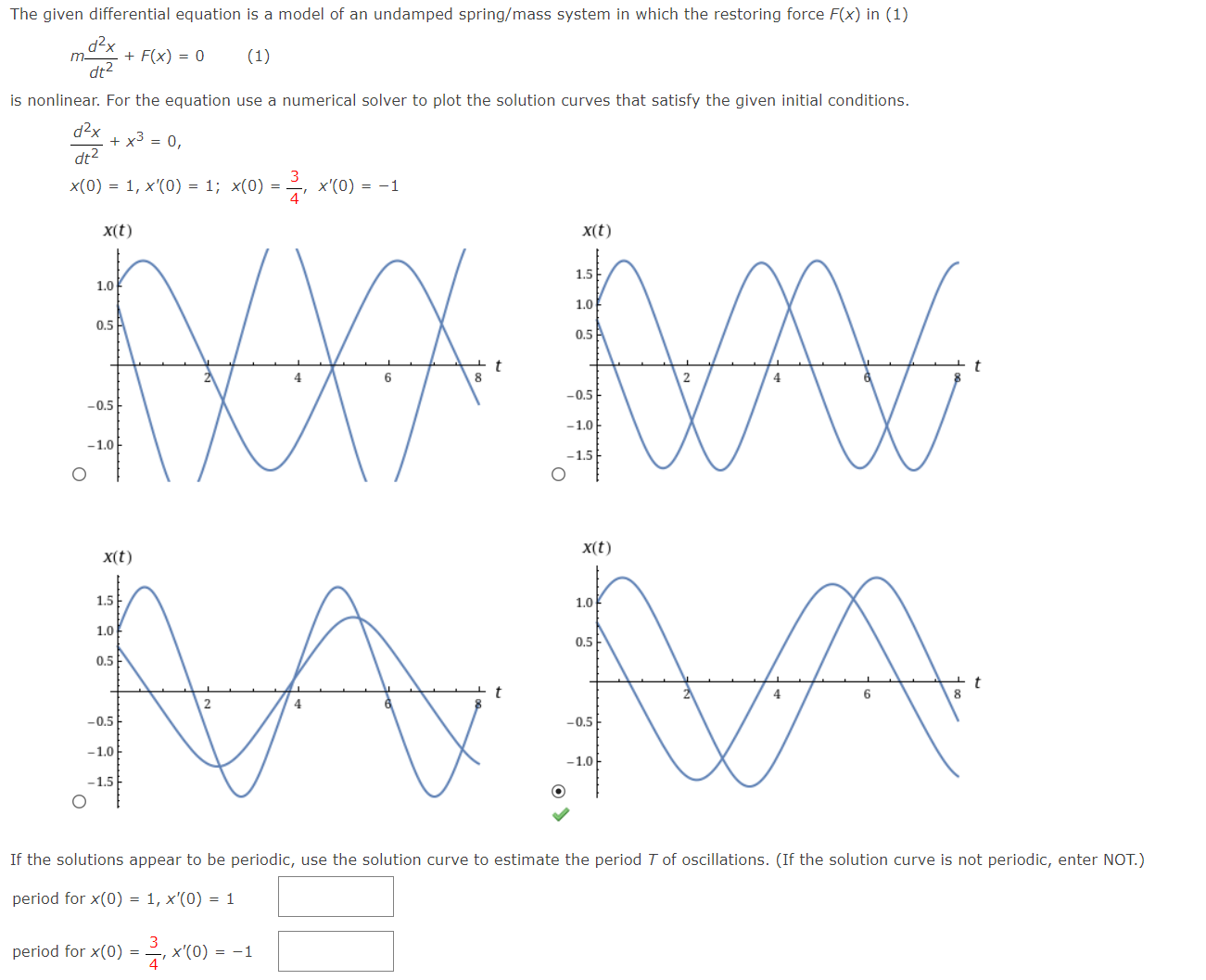 Solved The given differential equation is a model of an | Chegg.com