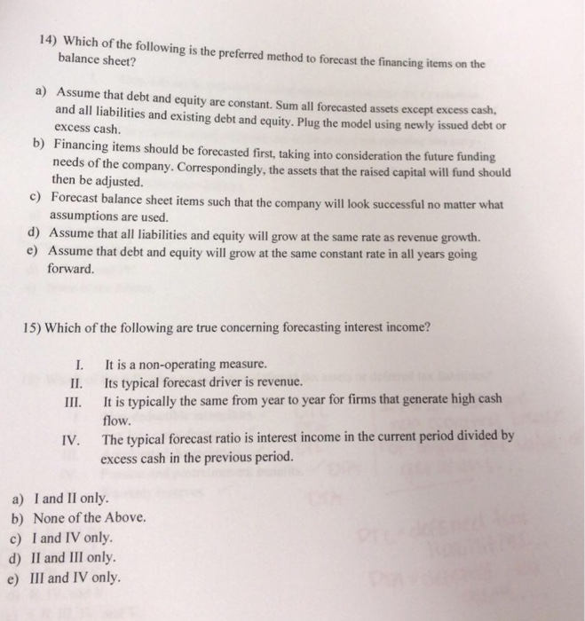 Solved 14) Which of the following is the preferred method to | Chegg.com