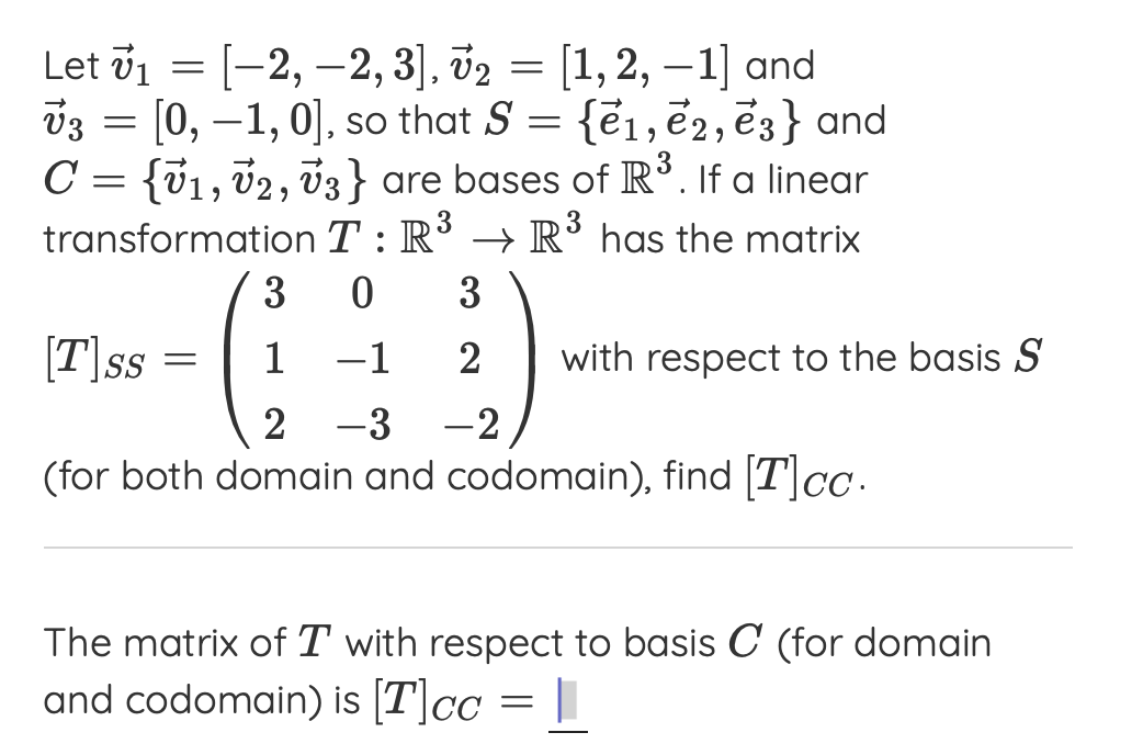 Solved Let V1=[−2,−2,3],v2=[1,2,−1] And V3=[0,−1,0], So That | Chegg.com