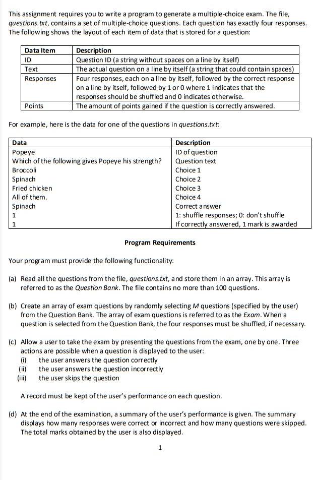 Solved This assignment requires you to write a program to | Chegg.com