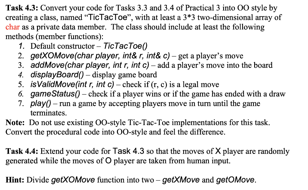 Solved TWO TASKS PLEASE MAKE THE CODE WORK PROPERLY ONCE | Chegg.com
