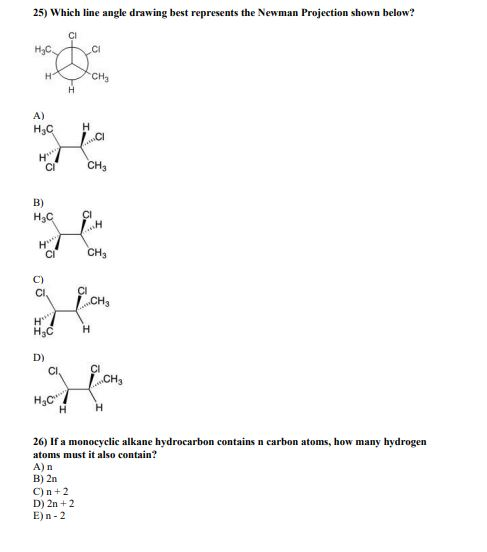 Solved 20) Identify The Correct IUPAC Name For The Following | Chegg.com