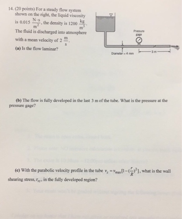 Solved Foe a steady flow system shown on the right, the | Chegg.com