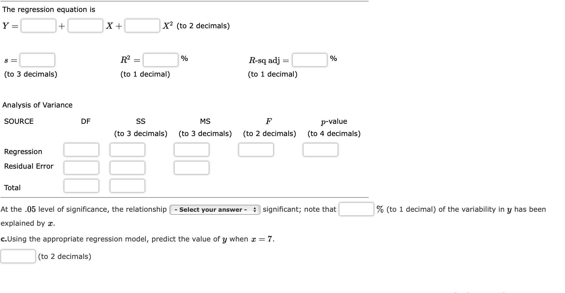 Solved Consider the following data for two variables, 2 and | Chegg.com